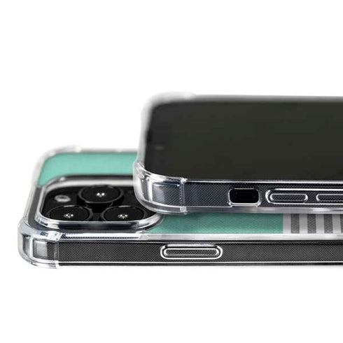 Teal and Grey Stripes iPhone 16 Pro MagSafe Case
